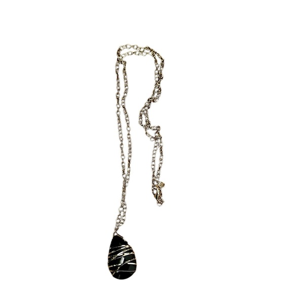 NWT London blue topaz wrapped pendant - Picture 3 of 4